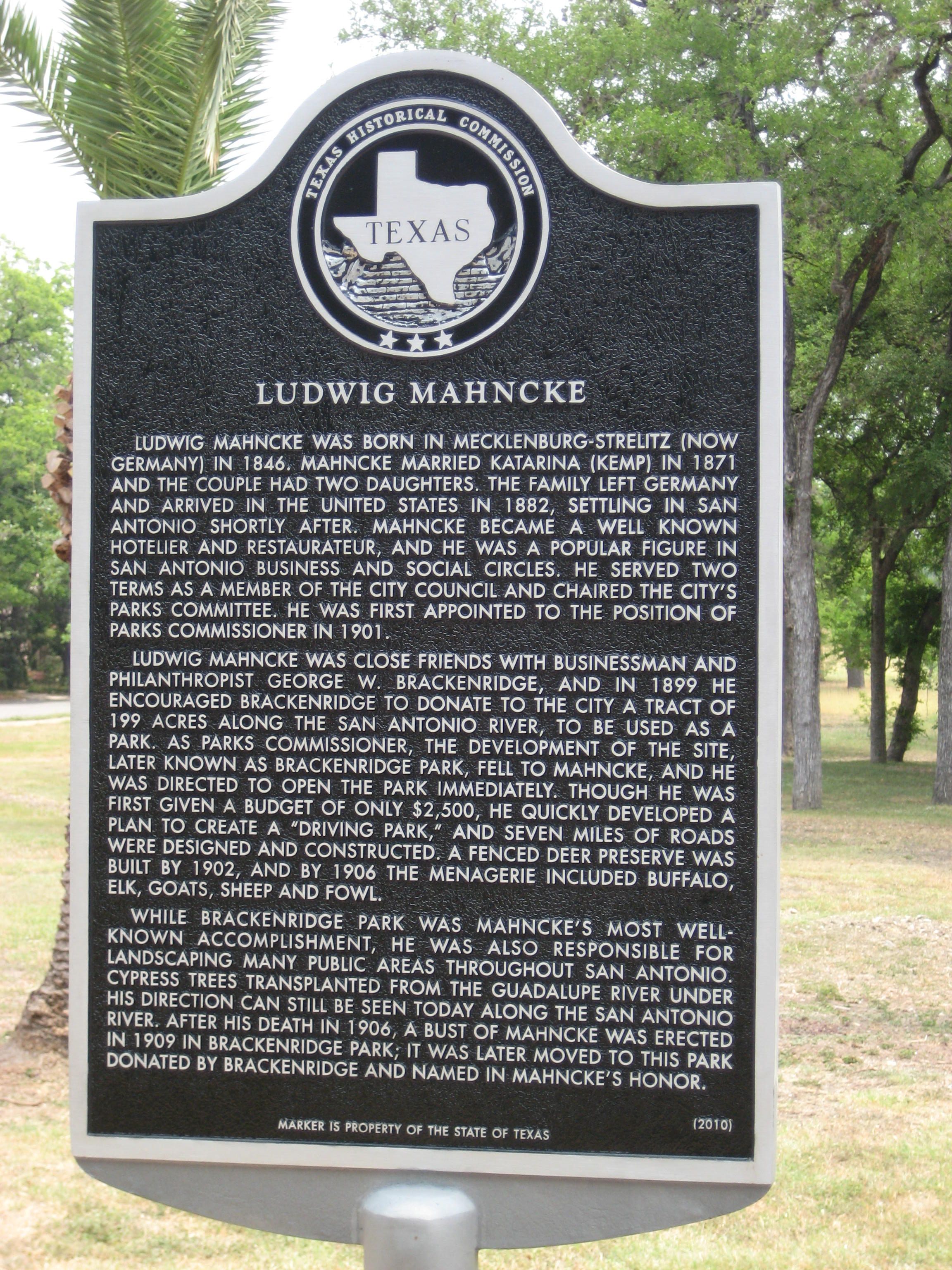 Mahncke Park San Antonio,Texas <br><img src=